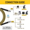 TUTULUCK Sewer Jetter Kit for Pressure Washer, 5800PSI Drain Cleaner