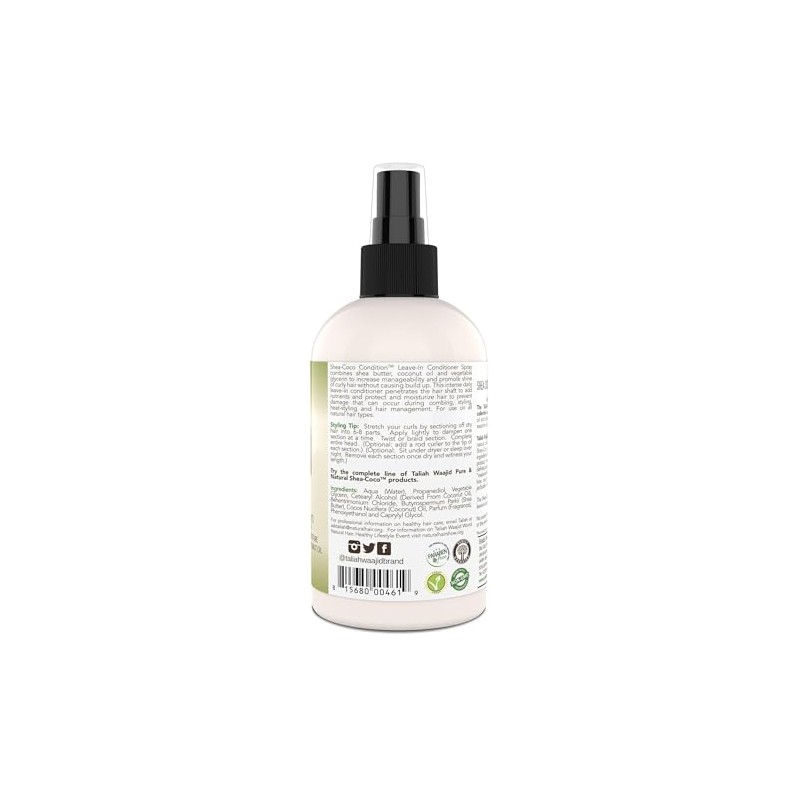 Taliah Waajid Shea-Coco Condition Daily Leave-in Conditioner 8 oz