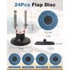 AOKLIT 24 Pcs Die Grinder Sanding Disc, 2 Inch Flap