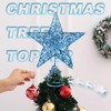 KEYIDO Blue Star Christmas Tree Topper Star for Christmas Tree