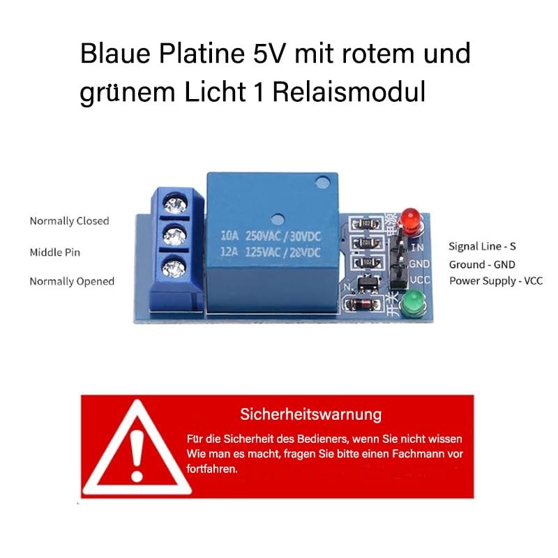 GERUI Pack of 10 5 V 1 Channel Relay Module