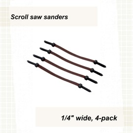 Olson Saw SC92262BL Scroll Saw Sander with 1/4-Inch Wide Assorted Grits, 4-Pack