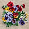 Riolis, Stiefmütterchen-Medley, gezählter Kreuzstich-Kit, 20,3 x 20,3 cm, 14-fädig