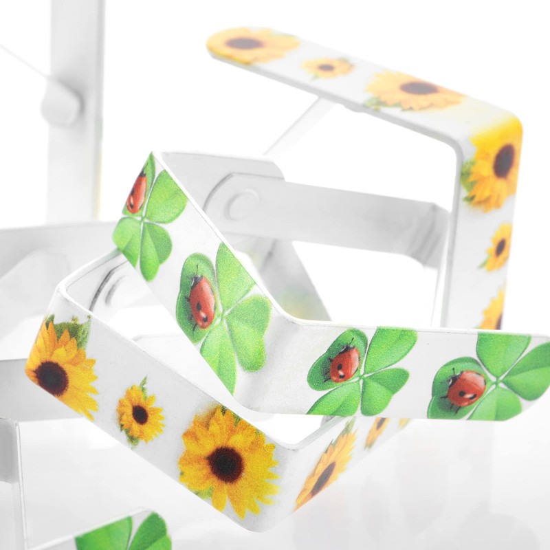com-four® 6x tablecloth clips with motifs - table clips with