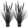 KOL Artificial 2ft 2-Pack Horsetail Reed Grass, 23.6in Artificial Indoor
