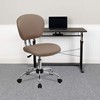 Flash Furniture Mid-Back Coffee Brown Mesh Padded Swivel Task Office