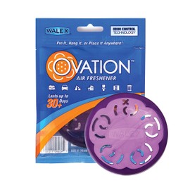 Walex Ovation Portable Air Freshener Discs, Solid Odor Control Deodorizer for Toilets, RV Trailers, Boats, Cars, OVAFLAV1, Lavender, Pack of 1