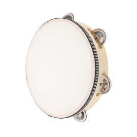 KICHOUSE Hand Drum Wooden Tambourine for Educational Musical Instrument for Parties School Activities and Family Fun Orff Method Compatible with Imitation Drumhead