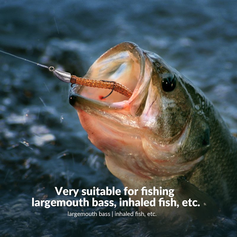 thkfish - Ganchos con cabeza de bala para pesca de