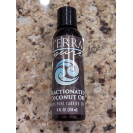 Terra Pure Fractionated Coconut Oil 100% Pure Carrier Oil 4 fl oz