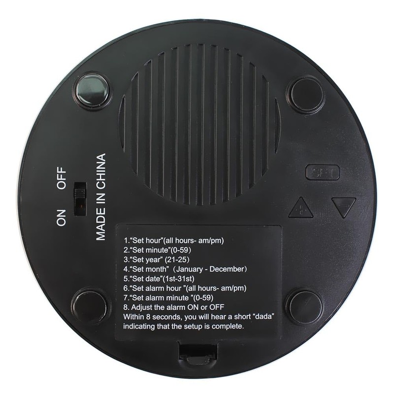 NESIGHTION Talking Clock,Extra Large Talking Alarm Clock for Blind,Talking Clock