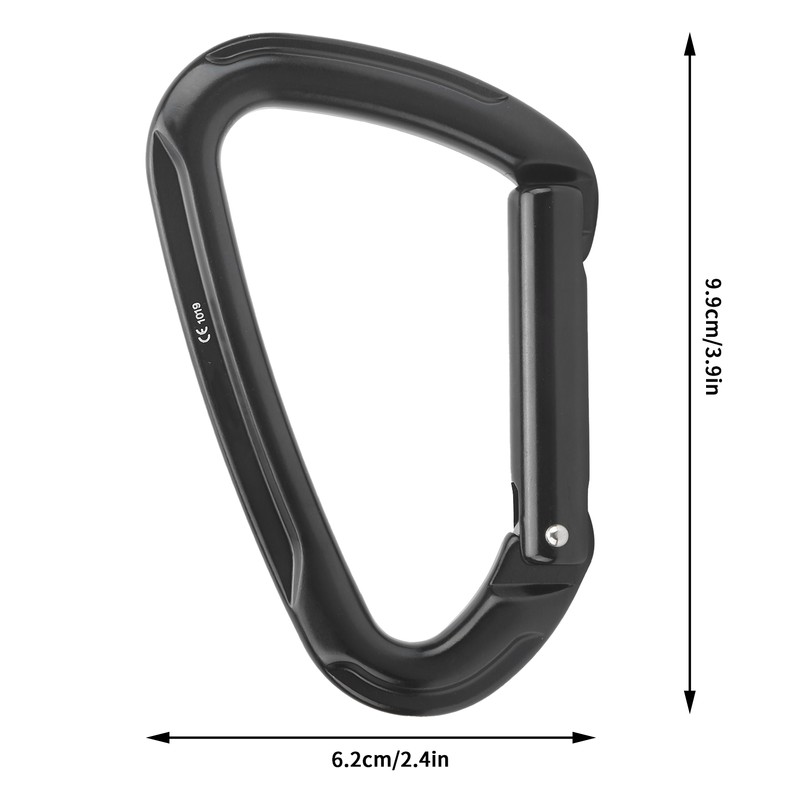 DType Mountaineering Carabiner Elastic Buckle Wear Resistant 25kN Bearing Climbling
