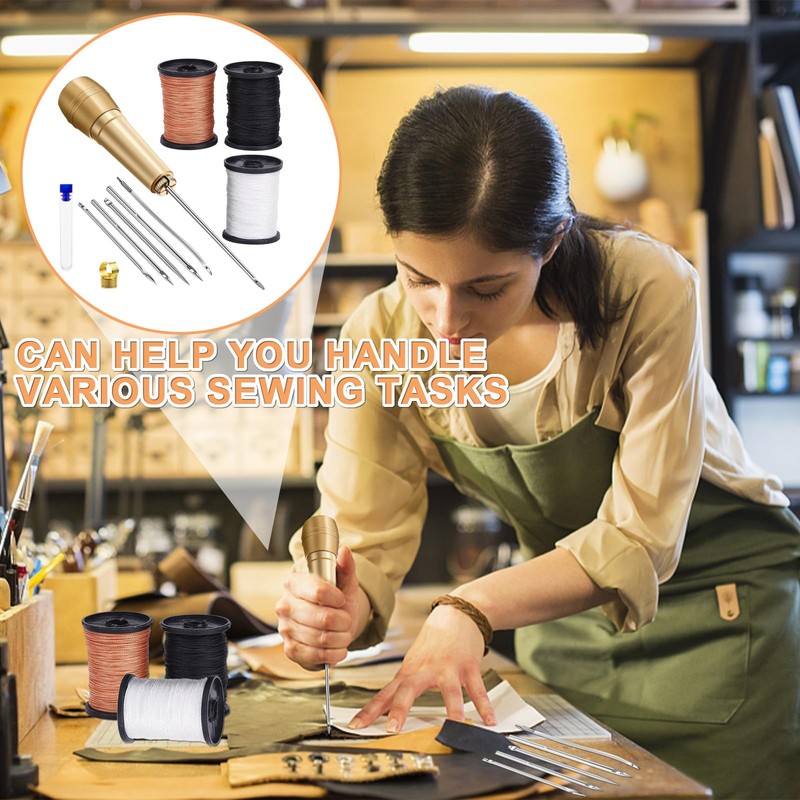 Leather Sewing Kit Professional - Sewing Kit for Leather and