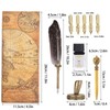 Feather Pen Set with 5 Interchangeable Nib Letter Opener Pen