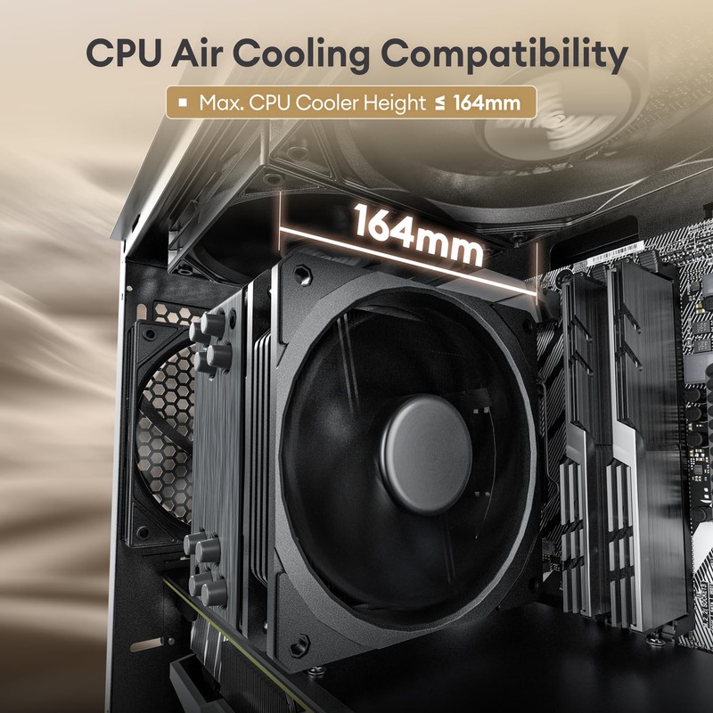Okinos Genuine Walnut Wood Micro ATX Case, MATX PC Case