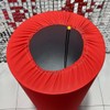 KONPON 5pc Red Cylinder Pedestal Display Covers for Birthday Parties,