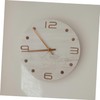 Cabilock Black Walnut Wall Clock Roman Numerals Number Stickers Vintage