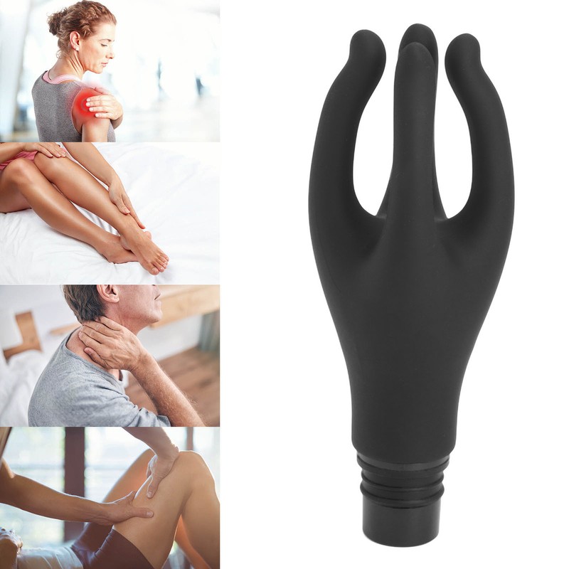 Fascia Massage Head Replaceable Head 4 Fingers Artifical Hand Silicone