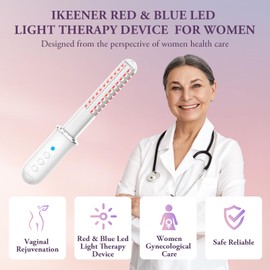 iKeener Gynecological Firming Stick, Rejuvenation Stick, Red and Blue Light Therapy Device Private Health for Massage