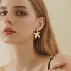 MIJENITI Beach Star Earrings for Women Trendy Gold Stud Earrings