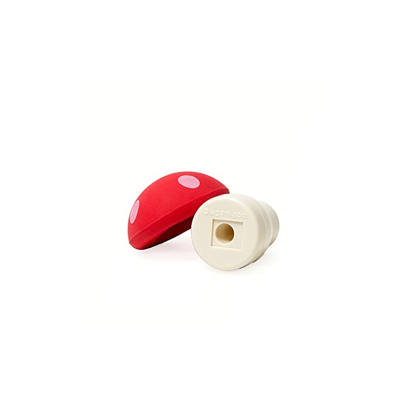 Legami - Eraser with Sharpener Magic Mushroom, 0.5x5 cm, Red