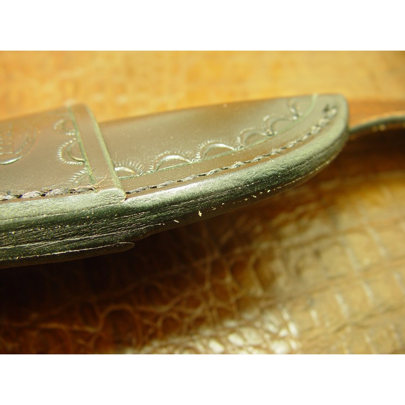Cross Draw Premium Leather Knife Sheath for Buck 113, 6.4"