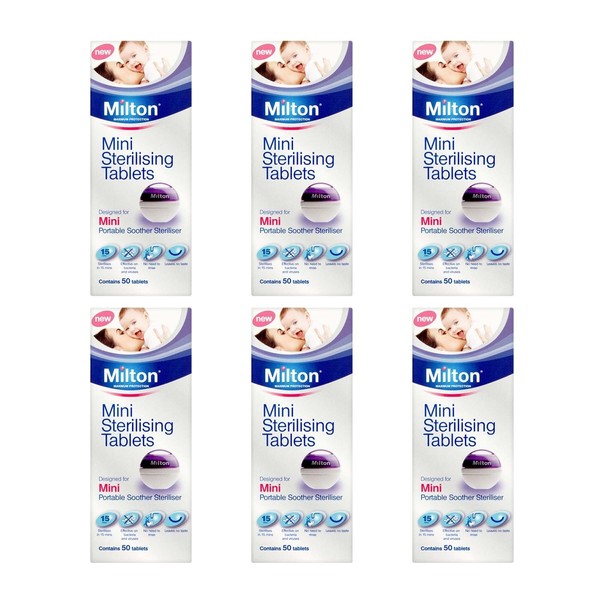 Milton Mini Steriliser Tablets, 50 Tablets  | x6 Pack