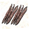 Beavorty 6pcs Leopard Print Hair Rollers Soft Sponge Curlers for