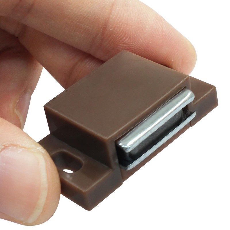 Litoexpe 6 PCS Magnetic Door Catch Brown, Heavy Duty Single