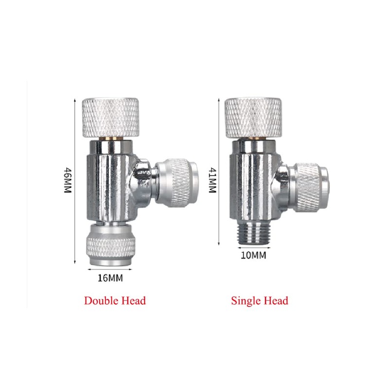 SagaSave CO2 Check Valve, Aquarium System CO2 Regulator Needle Check