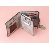 Cartera para Mujer Tipo Monedero N2347, Gris | Pequeña, Elegante,