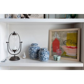 Creative Co-Op Decorative Metal & Glass Thirty Minute Hourglass