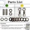 Vgate 6x2/0 AWG Gauge Post Battery Terminals, for Lithium or