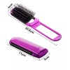 Maíz Mini Cepillo Cabello + Espejo Plegable Portatil Bolsillo
