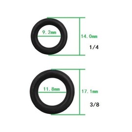 McParts 100Pcs High Pressure Washer O-Ring 1/4 M22 3/8 Quick Connect Seal Rings Washers