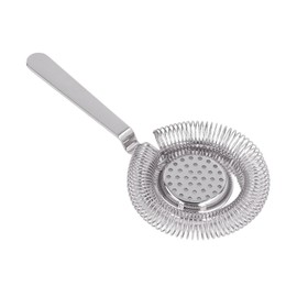 Bar Strainer Fine Filtering Professional Cocktail Strainer Stainless Steel Cocktail Straining Tool for Bartending Restaurant Party (Silver)