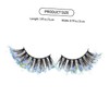 FOMIYES 2sets Elegant Sequins False Eyelashes Lightweight and Natural Look