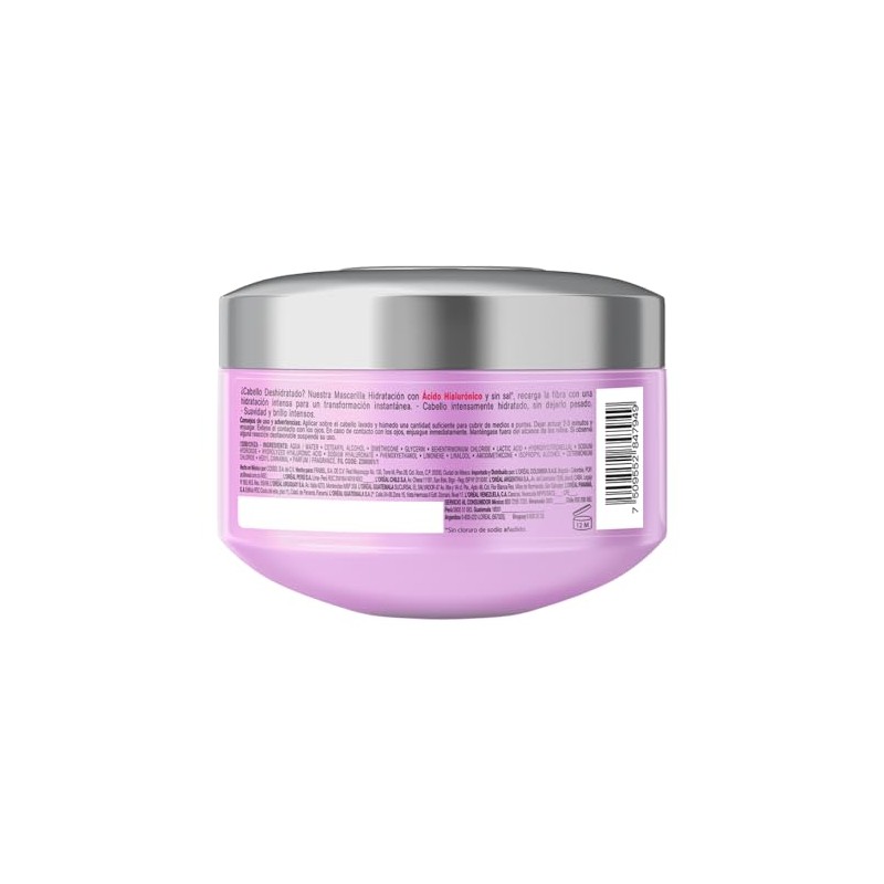 L'Oréal Paris Mascarilla Hidra Hialurónico Elvive 300 ml
