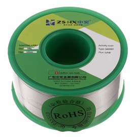 ZSHX Lead-Free Solder Wire Sn99 Ag0.3 Cu0.7 Rosin Core Solder Wire for Electrical Soldering (0.8 mm 100 g)