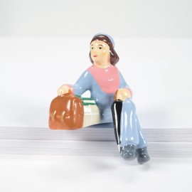 Department 56 Original Snow Village Accessories People Sitting Figurine Set, Various Sizes, Multicolor