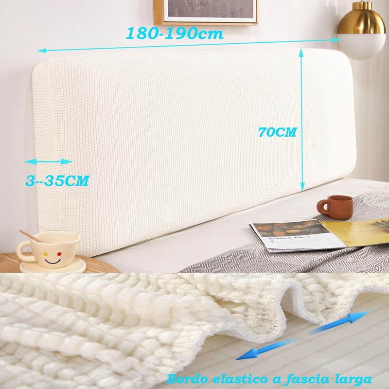 WYJHNL Headboard Cover for Bed Headboard Cover Elastic Fleece Headboard