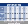 WORKPRO 10PC Extra Long Ratcheting Wrench Set 8-19mm Combination Metric