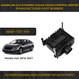 Dasbecan 36801-TET-H14 Acc Dynamic Radar Cruise Control Sensor Compatible with Honda Civic 2016-2021 Adaptive Cruise Control Sensor Module