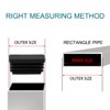 sourcingmap 21pcs 15 x 40mm Plastic Rectangle Ribbed Tube Inserts