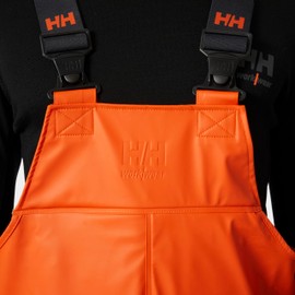 Helly-Hansen Workwear Gale Waterproof Bib Pants for Men - Polyester/Polyurethane Waterproof Overalls Designed for Mobility - 290 Dark Orange - X-Large