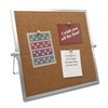 SELECTOP Desktop Cork Board, Double Sided Bulletin Board Message Board