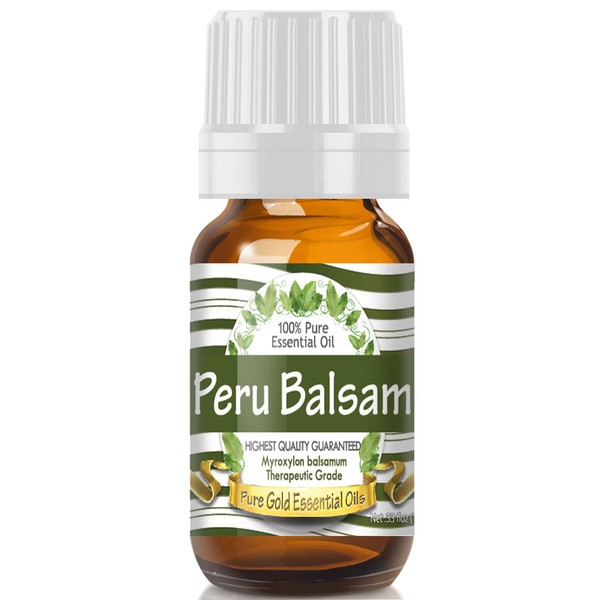 Pure Gold Essential Oils - Peru Balsam Essential Oil - 0.33 Fluid Ounces