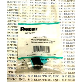 PANDUIT NKDLCMZAQ Netkey Module W/LC duplex fiber optic adapter AQ