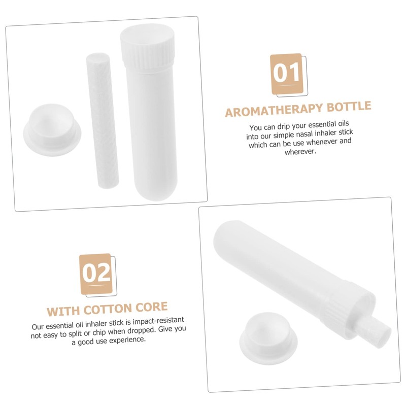 BIUDECO 10Pcs Portable Aromatherapy Tubes Scent Stick for Essential Oils