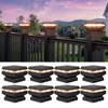 Egadis 8 Pack Solar Post Cap Lights with 2 Lighting